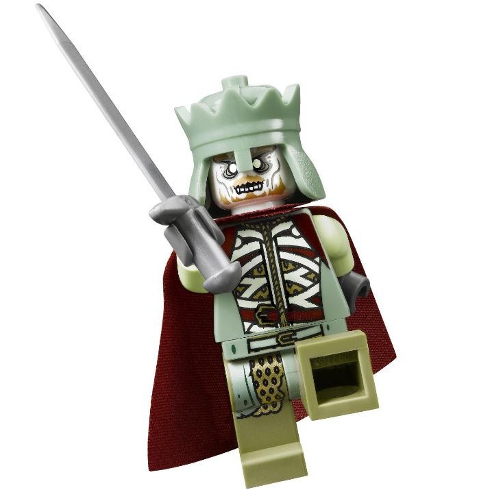 Lego 樂高  魔戒 人偶 lor071 亡靈國王 配武器 79008