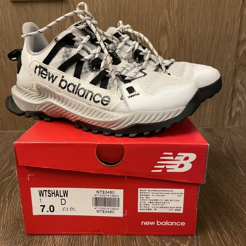 New Balance NB Shando v1 山道 野跑鞋 寬楦頭 女鞋- 白色 7號 二手