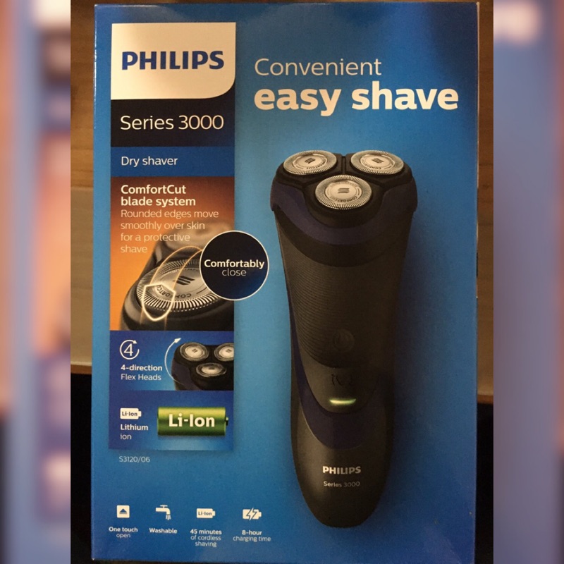 Philips 飛利浦三刀頭電鬍刀 S3120