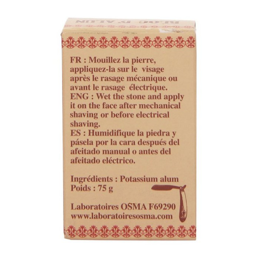 Tebbys Co 法國osma 鬍後滋養礦物石復古包裝天然明礬結晶男士保養 蝦皮購物