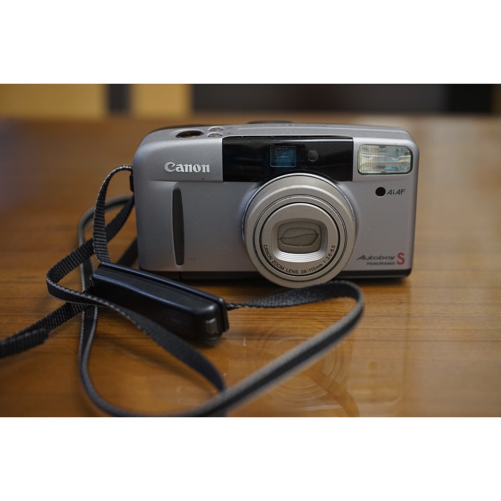 【售】Canon Autoboy S panorama 38-115mm F3.6-8.5 輕巧傻瓜底片相機 + 附電池