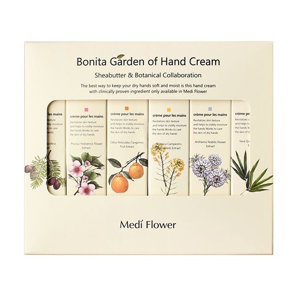 韓國 Medi Flower 濟州島護手霜禮盒75ml*6/盒-全新保有1.5年以上-快速出貨 (店到店跟超商5盒一箱)