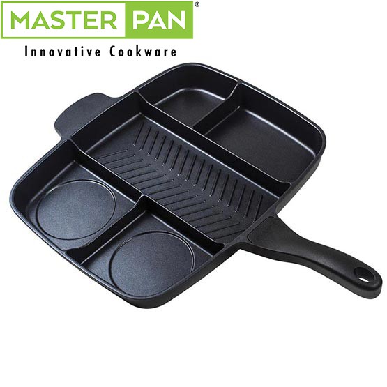 五格平底鍋烤肉烤盤鍋Masterpan歐美熱銷.拍照使用過二手