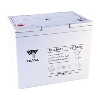 【YUSAS湯淺電池】 REC80-12 鉛酸電池12V80AH, 電動車 UPS不斷電系統, 電動腳踏車 用電池