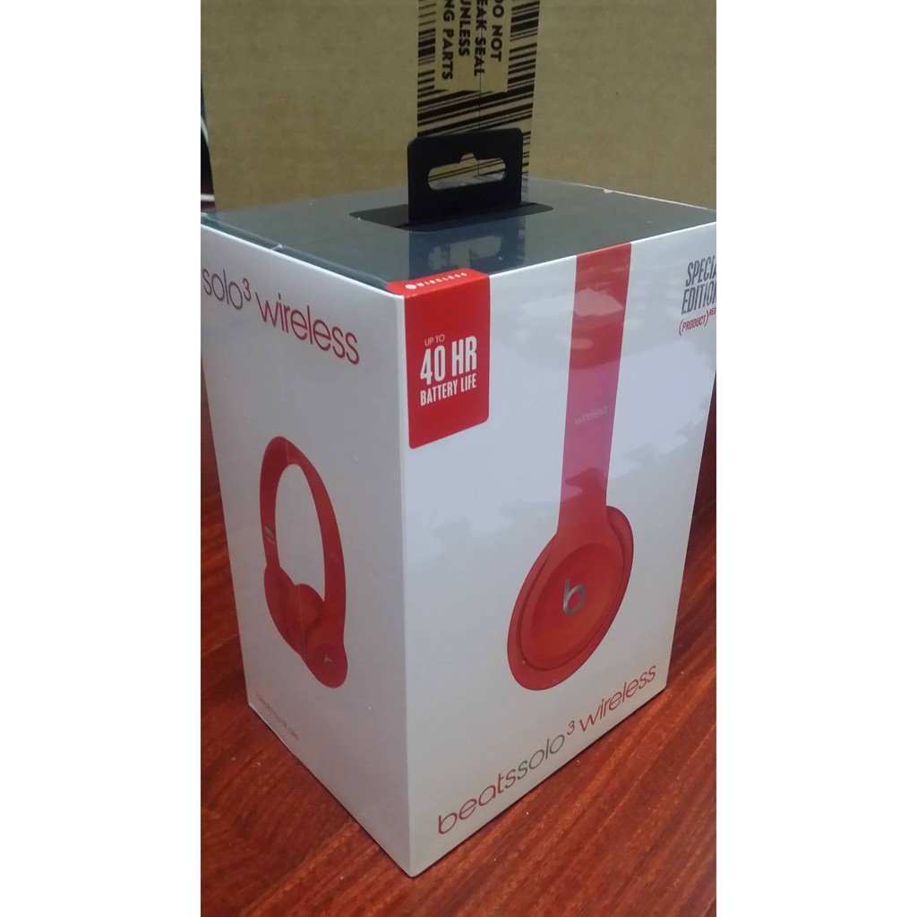 「中壢/板橋可面交」全新Beats solo3 wireless 頭戴式耳機 RED紅
