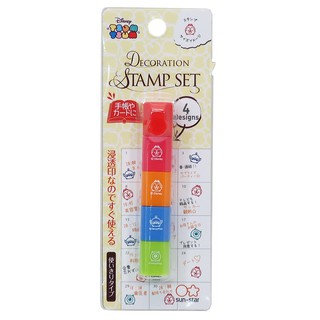【莫莫日貨】 全新 日本進口 迪士尼 TSUM TSUM 四圖案 疊疊樂印章 手帳 裝飾 自來水印章 S3221180
