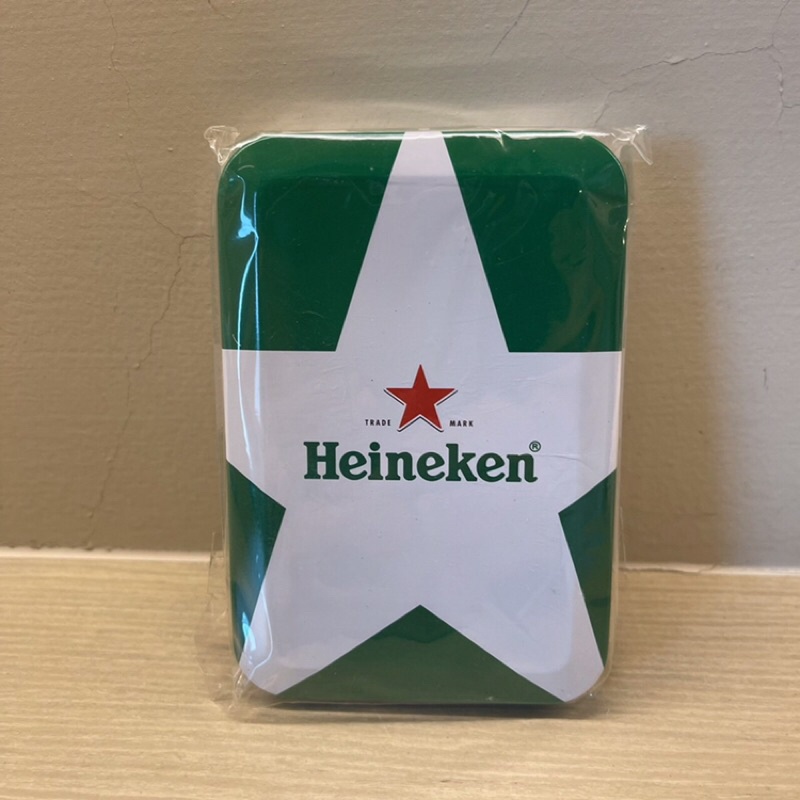海尼根 Heineken 綠色 鐵盒 撲克牌 紙牌 撲克 桌遊 卡牌 魔術道具 遊戲卡牌 棋牌 打牌 麻將 聚會
