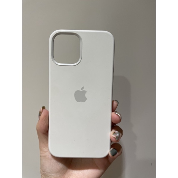 原廠 IPhone 12Pro 矽膠保護殼 灰白色 正品二手現貨
