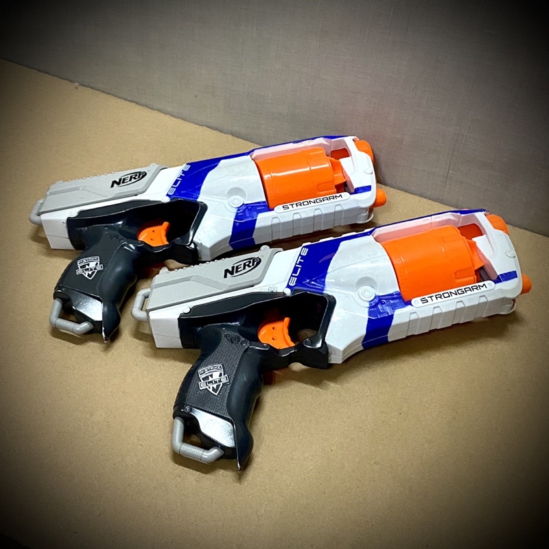 NERF 2把合售 Elite Strongarm 強襲者 Nerf玩具槍 Nerf射擊玩具 Nerf左輪