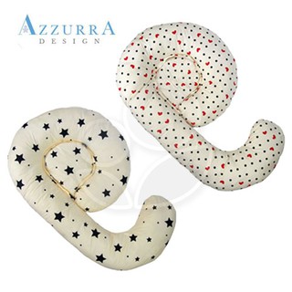 AZZURRA 孕婦鉤型睡枕(三用) - 圓點愛心/星星【佳兒園婦幼館】