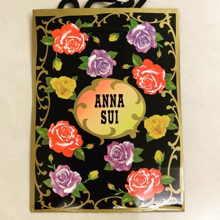 Anna sui 安娜蘇經典薔薇紙袋