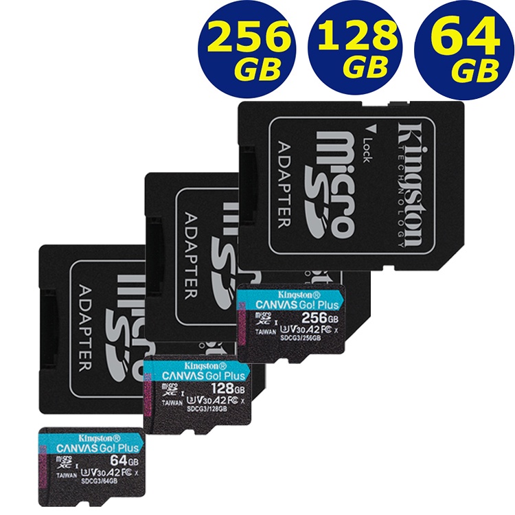 KINGSTON 64G 128G 256G microSD Canvas Go Plus 170MB  金士頓 記憶卡