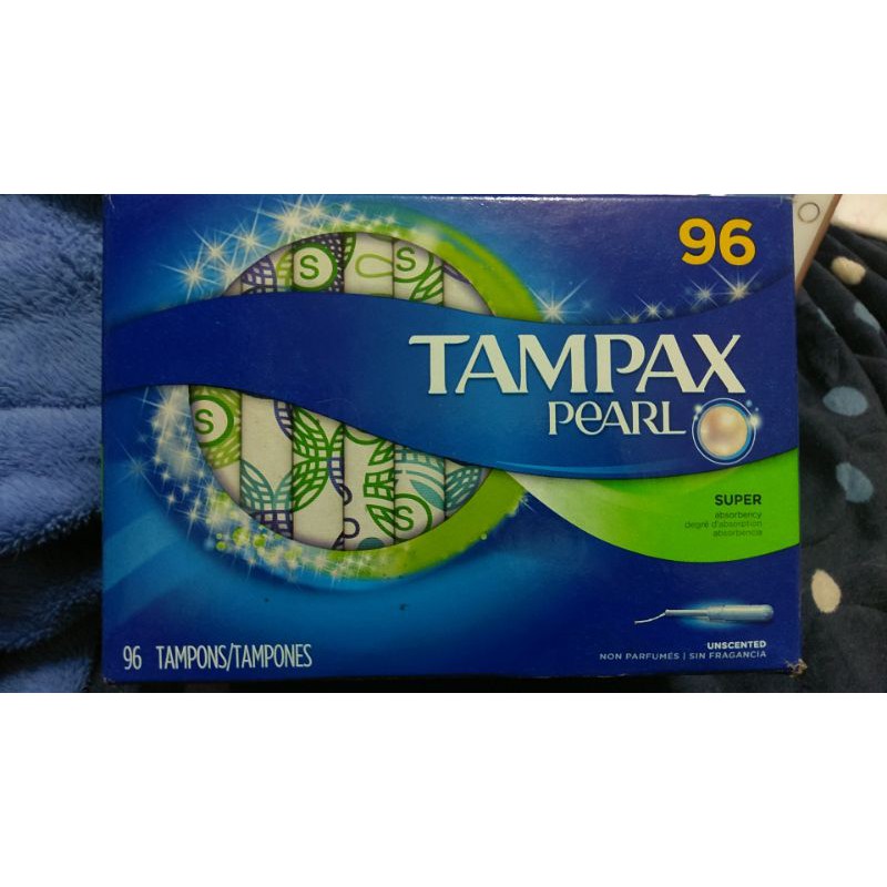 tampax pearl super 一盒96支 尚有89支導管棉條