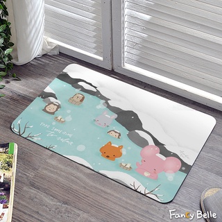 Fancy Belle 軟式珪藻土 吸水 抗菌 地墊 60x39cm 溫泉小憩 可水洗 格蕾寢飾