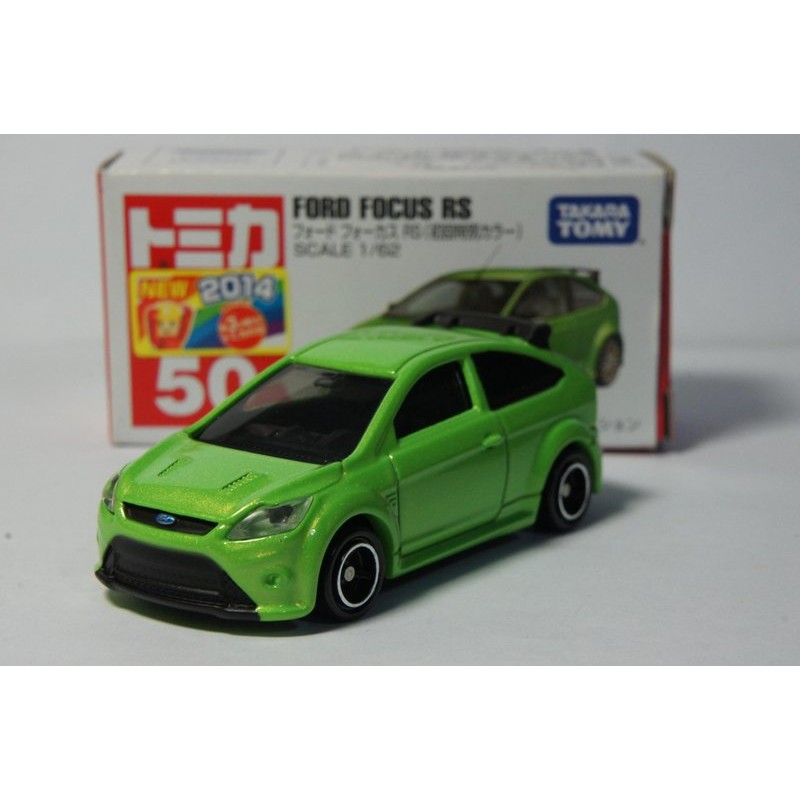 TOMY(tomica)小汽車 絕版初回限定 NO.50 FORD FOCUS RS 福特鋼砲(1/62模型車)