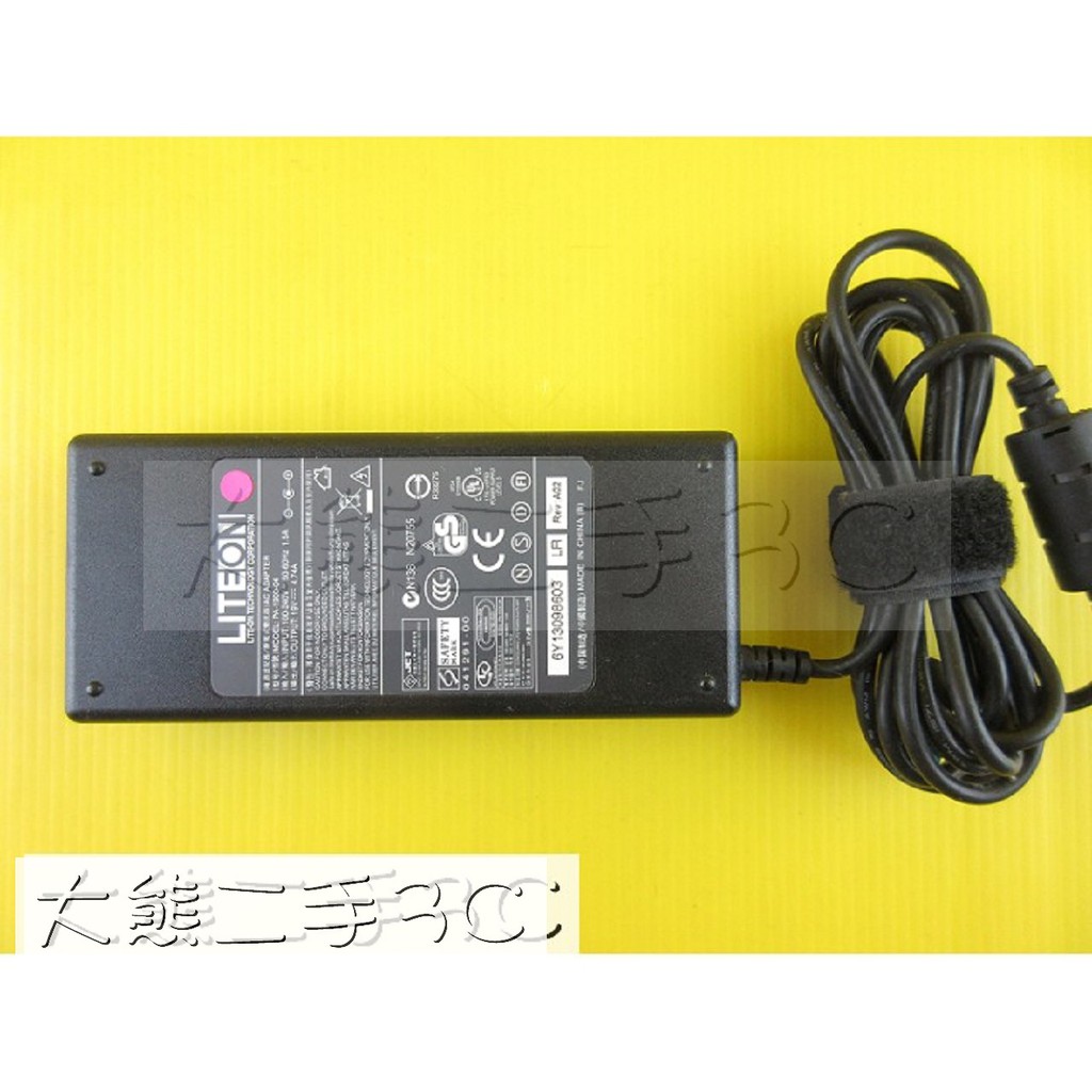 筆電變壓器 - LITEON 19V-4.74A 90W 5.5*1.7 附電源線 (92)【大熊二手3C】