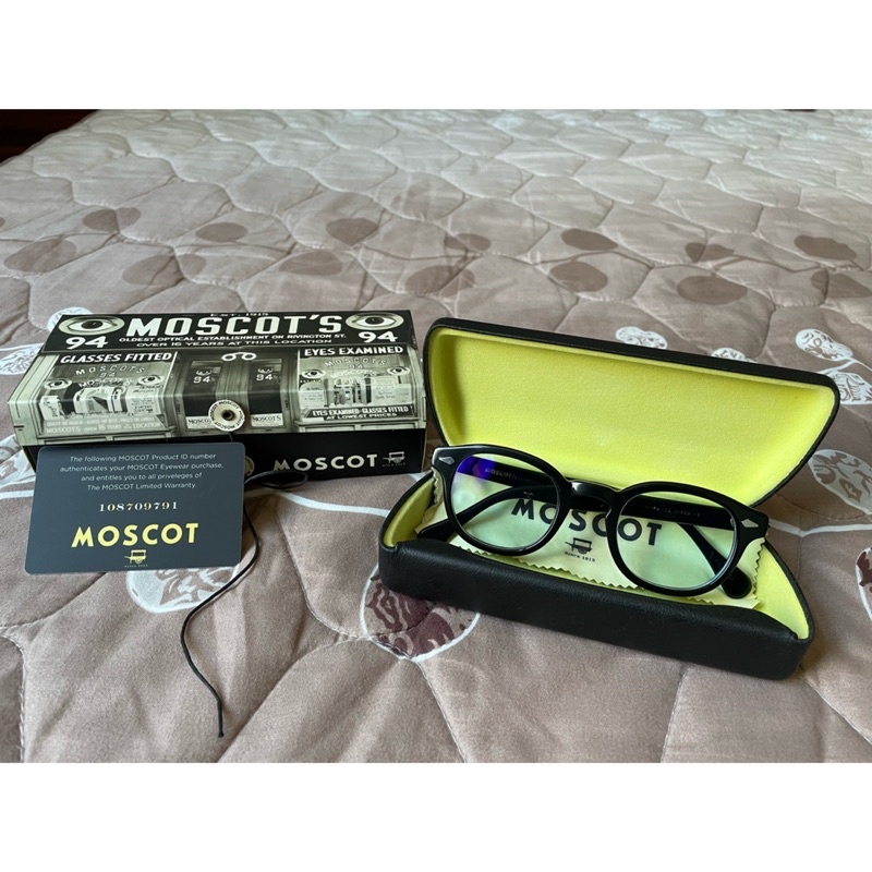 MOSCOT 經典黑框眼鏡 （強尼戴普著用）