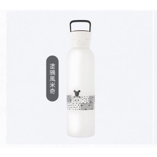 【CORNINGWARE 康寧餐具】米奇_塗鴉風_防爆玻璃提把隨行X杯550ml
