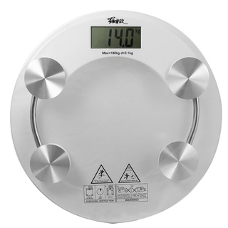 家中健康守護者，時時測量【羅蜜歐】家用電子圓形體重計 TCL-106 |自動關機|四角鋼質|