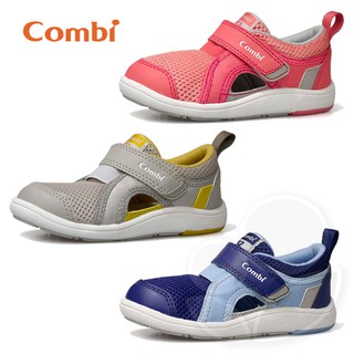 Combi 康貝 NICEWALK 醫學級成長機能涼鞋C02-粉/灰/藍【佳兒園婦幼館】