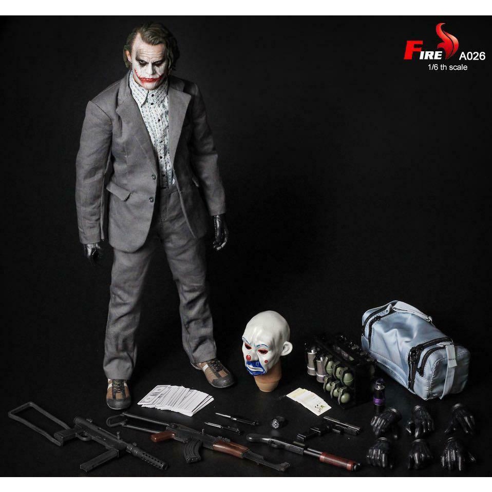 Fire Toys – A026 – 《 蝙蝠俠 》銀行搶匪 小丑 希斯萊傑 JOKER 非 Hot Toys DX11