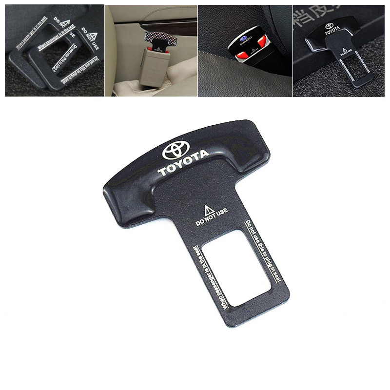 2 件豐田汽車安全帶扣加長合金座椅皮帶扣, 用於 Etios Corolla Cross Yaris Hilux Rav