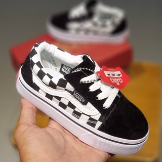 范斯 Vans OLD SKOOL 童鞋國際象棋Tali_Boys 運動鞋_女童鞋最酷可愛女童進口鞋最新高級女童鞋