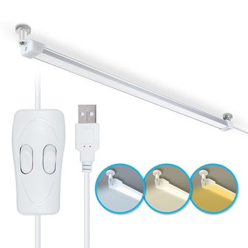 【鼎立資訊 】USB線控雙開關 USB-LI-07  磁吸式LED超薄燈管 露營燈 衣櫥燈 長型燈泡 厚度0.6cm