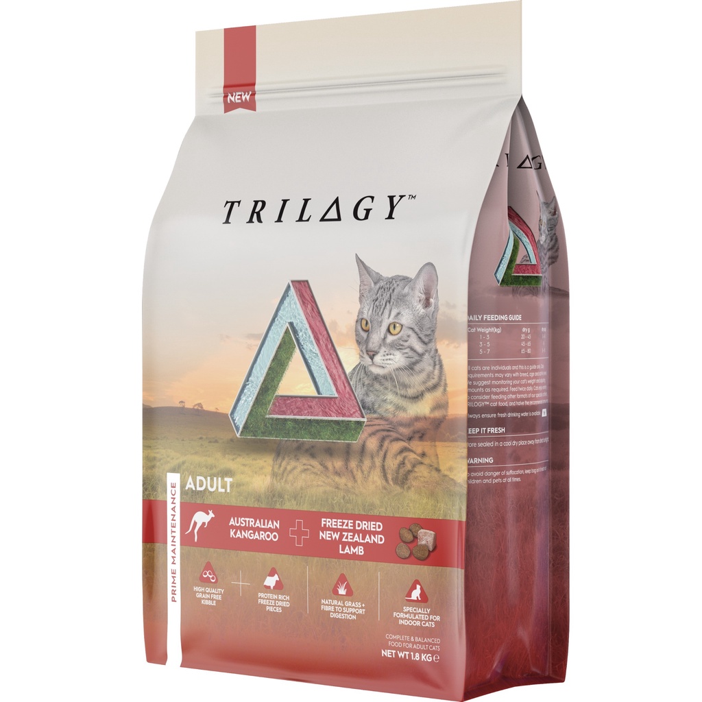 TRILOGY奇境-無穀全貓糧-澳洲野生袋鼠＋紐西蘭羊肺凍乾 300g