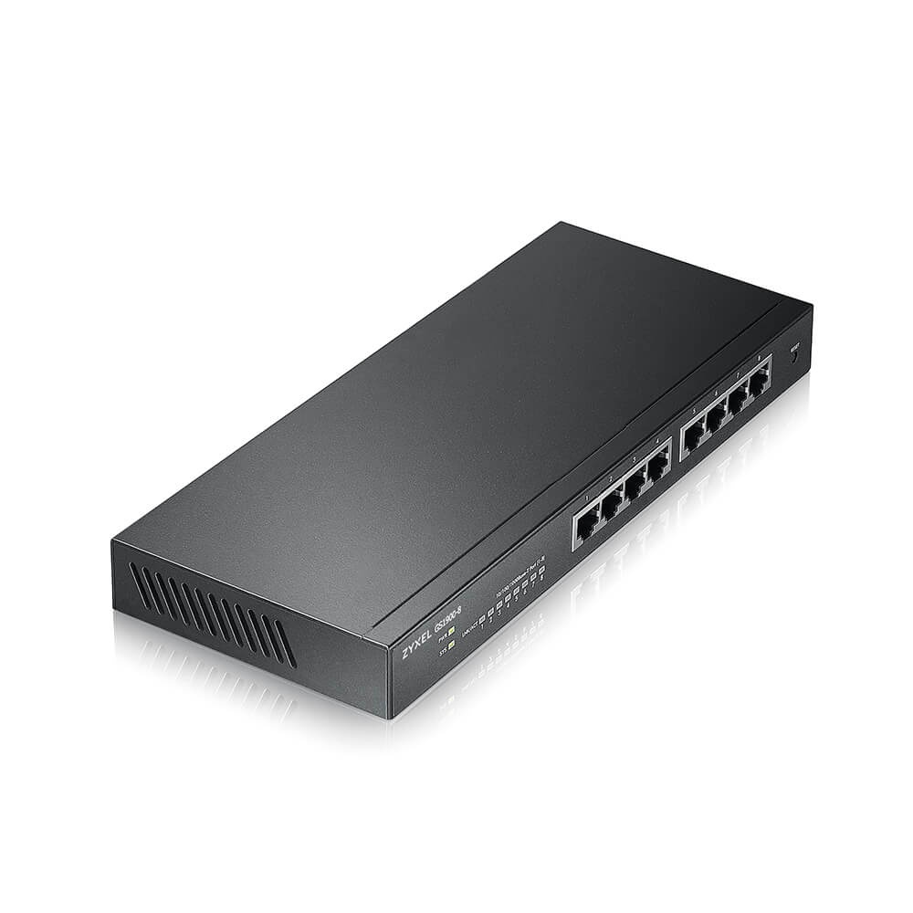 Zyxel合勤 GS1900-10HP(Rev.B1) 智慧型網管8埠Gigabit +2埠SFP光纖PoE交換器