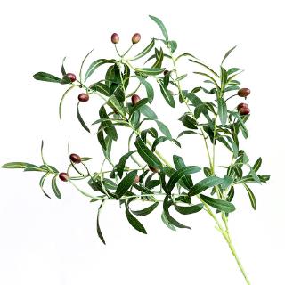 北歐花藝 仿真植物橄欖樹枝綠色 客廳餐桌茶幾花瓶插花藝擺設家居花卉擺件