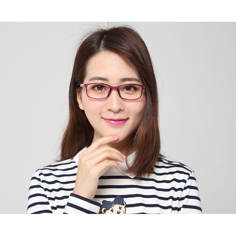 超輕tr90女小款眼鏡框黑框紫框全框眼鏡架防滑近視遠視平鏡配鏡 蝦皮購物