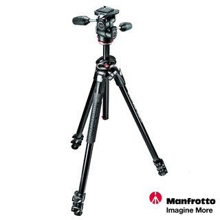 Manfrotto 曼富圖 290系列 豪華三節腳架 + 三向雲台套組 MK290DUA3-3W