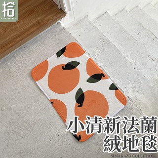 【臺灣出貨】小清新法蘭絨地墊 珊瑚絨地墊 加厚吸水地墊 門墊 踏墊 吸水地墊 腳踏墊 防滑墊 回彈地墊 質感系列 拾島家