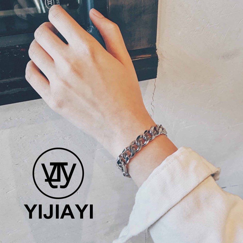 【YIJIAYI】完美工藝 高質感 不褪色 鈦鋼 時尚 3色 手環 (B0056)