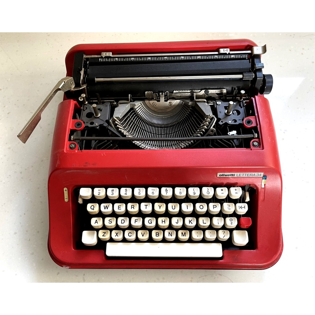 Olivetti LETTERA 34 古董 手動 英文打字機 電影道具 復古懷舊 文青 咖啡店擺飾