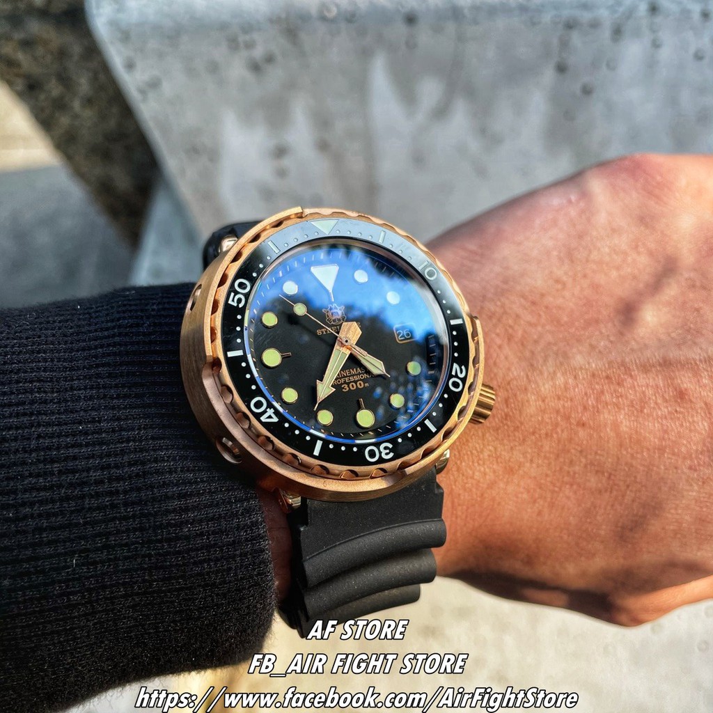 AF Store* STEELDIVE 青銅 鮪魚罐頭 44MM 自動機械錶 潛水錶 Tuna 銅錶 氧化玩錶 陶瓷外圈