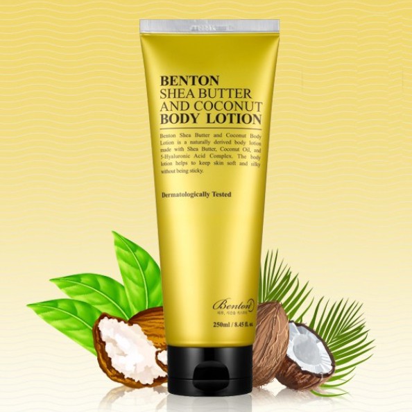 [BENTON] 乳木果油和椰子身體乳 250ml / 乳木果油身體乳液 / Shea Butter Coconut