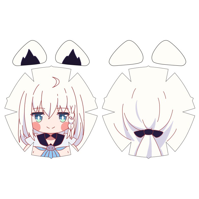 Vtuber周邊 阿誇mea猫芒艾利歐白百合白上吹雪小團子vtuber同人團子掛件 蝦皮購物