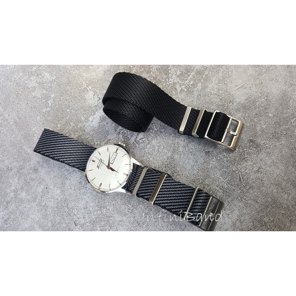 [現貨] 瑞典 復古風格 針織 紳士系列 帝舵 tudor 代用  錶帶 可調式 一件式 尼龍 錶帶