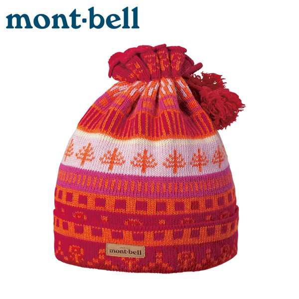 【Mont-Bell 日本 Knit Volcano Cap 保暖帽《粉紅》1118341/羊毛帽/針織帽/圍/悠遊山水