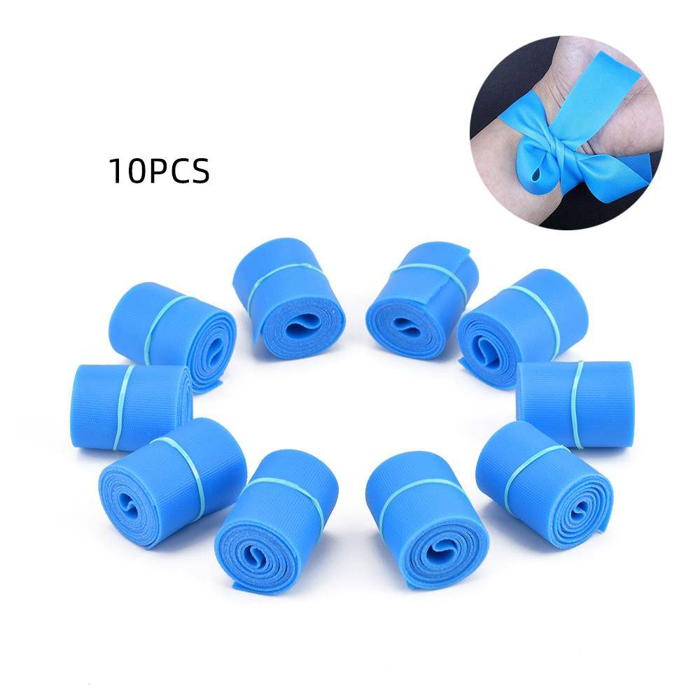 10個止血帶拋棄式一次性用品橡皮筋靜脈止血急救熱塑彈性止血帶 蝦皮購物