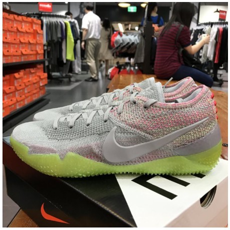 《阿媚韓購》正品 AD-NIKE KOBE AD NXT 360 灰 粉 綠 編織 籃球 男鞋 AQ1087-003