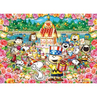 06-112 500片日本進口拼圖 SNOOPY 史努比 生日派對 生日蛋糕 生日快樂