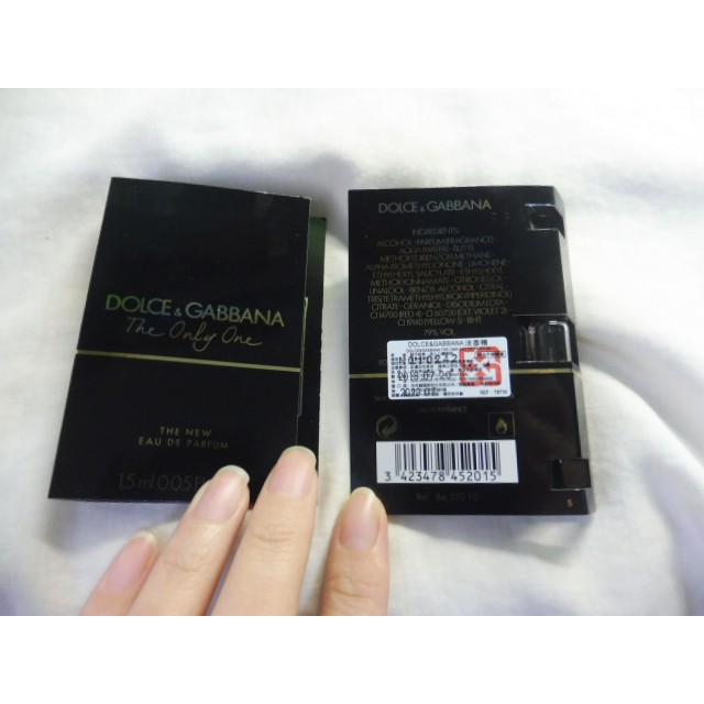 若凡居 Dolce Gabbana D G 試管香水1 5ml The Only One 唯我女士香水新竹 蝦皮購物