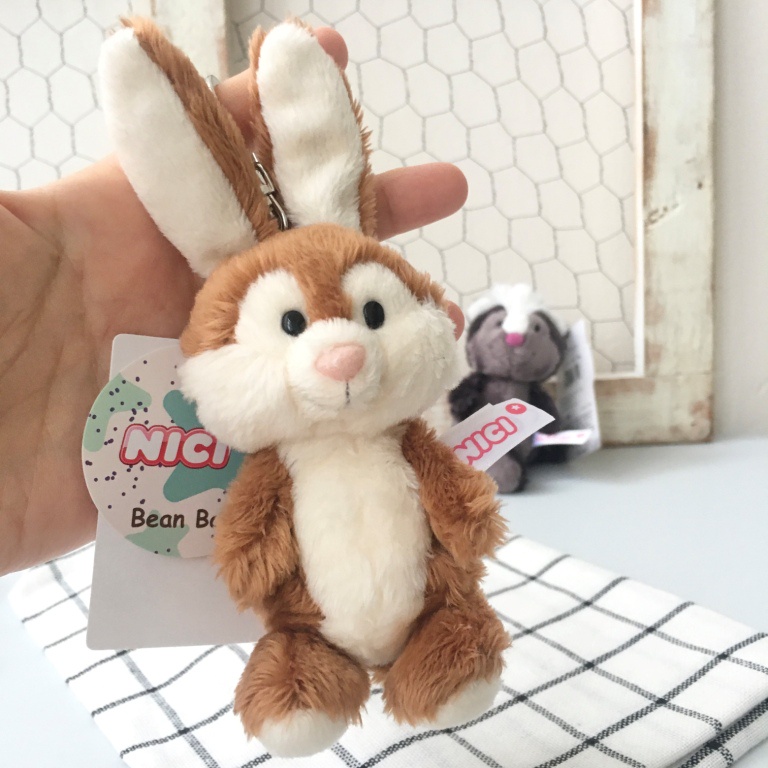 【現貨🌷】NICI 鑰匙圈 玩偶 吊飾 兔子 紅蘿蔔 日本進口 森林動物 療癒 交換禮物