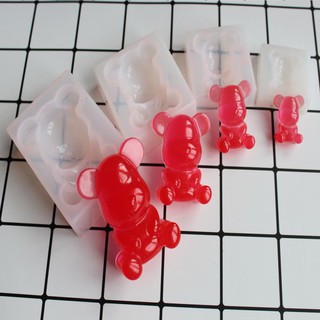 *5號模具館* 小龍DIY水晶滴膠模具矽膠模具坐立熊小熊模具熊仔模具手機殼暴力熊