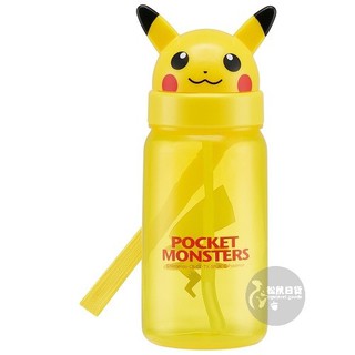 ♡松鼠日貨♡日本 正版 skater 寶可夢 皮卡丘 造型 吸管 水壺 350ml