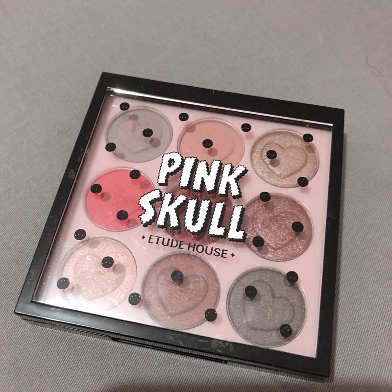 二手/過期/Etude house Pink Skull時尚魅力眼彩盤 pk02
