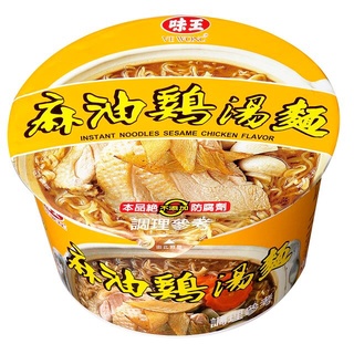 味王麻油雞湯碗麵[箱購]85g克 x 12 【家樂福】